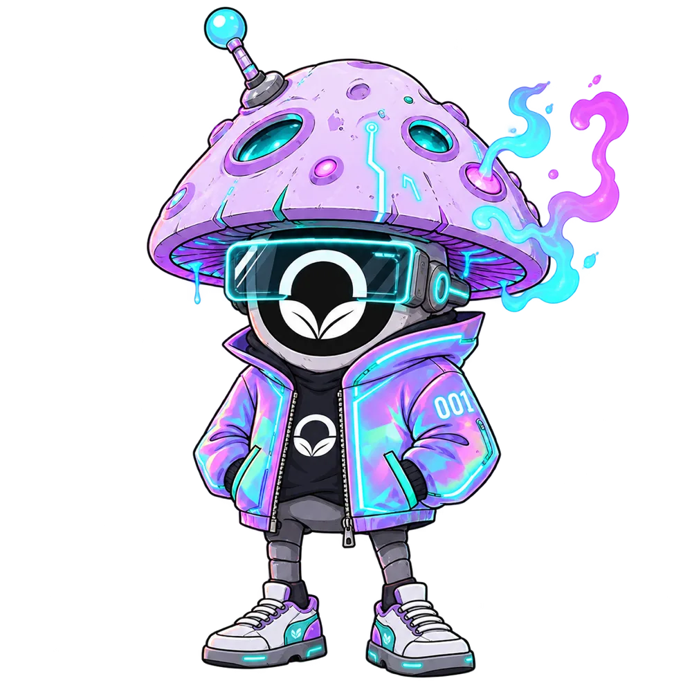 Mycel in a holographic jacket
