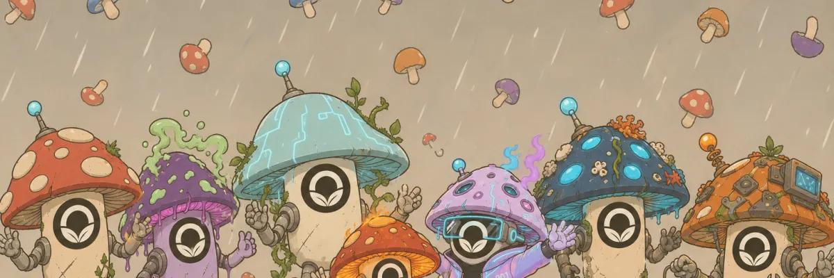 The whole colony in a crowd